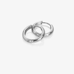 Ava & Sky Stainless Steel Rounded Hoop Earrings ASE0020