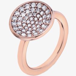 Hot Diamonds Emozioni Rose Gold Plated Scintilla Ring ER006