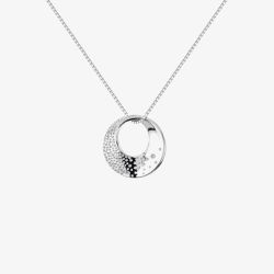 Hot Diamonds Quest Silver Diamond Circle Pendant Necklace DP786