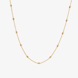 Hot Diamonds Embrace 18ct Gold Plated Oval Cable Chain CH106