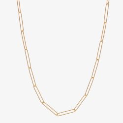 Hot Diamonds Embrace 18ct Gold Plated Twisted Paper Link Chain CH111