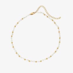 Hot Diamonds HD X Golden Edit Golden Edit Calm Mother Of Pearl Choker Necklace DN156