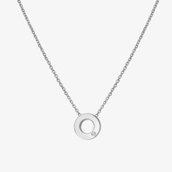 Hot Diamonds Amulets Silver Circle Pendant Necklace DP892