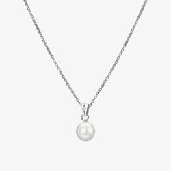 Hot Diamonds Amulets Silver Pearl Pendant Necklace DP895