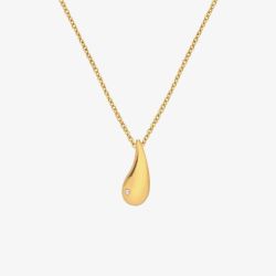 Hot Diamonds HD X Golden Edit Golden Edit Tide Diamond Pendant Necklace DP998