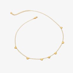 Hot Diamonds HD X Golden Edit Beach Pebble Necklace DN150
