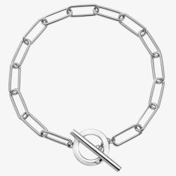 Hot Diamonds Linked Silver T-Bar Bracelet DL653