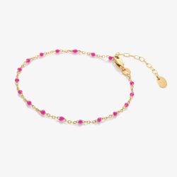 Hot Diamonds HD X Golden Edit Golden Edit Pink Ocean Bracelet DL656