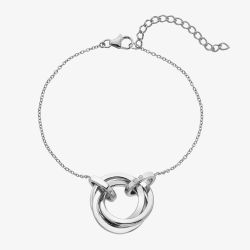 Hot Diamonds Trio Interlocked Circles Bracelet DL706