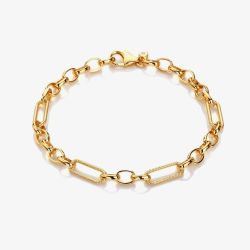 Hot Diamonds HD X Tasha Ghouri Gold Plated Statement Link Bracelet DL685