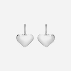 Hot Diamonds Desire Silver Diamond Heart Hook Drops Earrings DE780