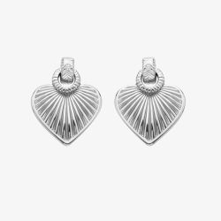 Hot Diamonds Essence Sterling Silver Diamond Sunbeam Heart Stud Earrings DE820