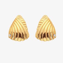 Hot Diamonds X Golden Edit Paris Gold Plated Diamond Stud Earrings DE839
