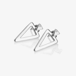 Hot Diamonds Silver Triangle Paired Stud Earrings DE885