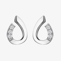Hot Diamonds Most Loved Silver Teardrop Stud Earrings DE729
