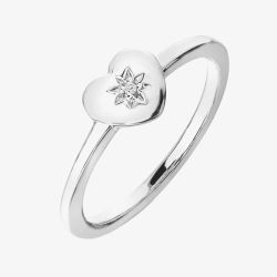 Hot Diamonds Sterling Silver Heart Icon Ring DR241