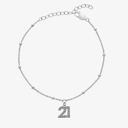 Hot Diamonds Silver Whisper Sterling Silver 21st Birthday Bracelet SWB002