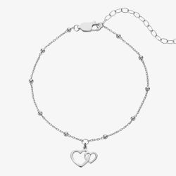 Hot Diamonds Silver Whisper Sterling Silver Sister Bracelet SWB006