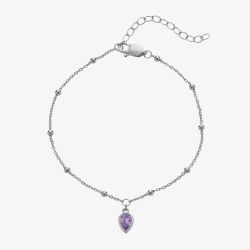 Hot Diamonds Silver Whisper Sterling Silver February Birthstone Bracelet SWB026