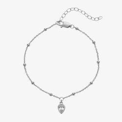 Hot Diamonds Silver Whisper Sterling Silver April Birthstone Bracelet SWB028