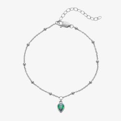 Hot Diamonds Silver Whisper Sterling Silver May Birthstone Bracelet SWB029