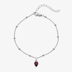 Hot Diamonds Silver Whisper Sterling Silver July Birthstone Bracelet SWB031