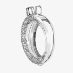 Hot Diamonds Emozioni Mezzaluna Silver 33mm Coin Keeper EK012