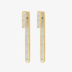 Gaia Bar Dropper Earrings VJE10316 YGP