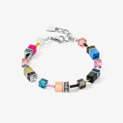 Coeur De Lion GeoCUBE Multi Coloured Multi Stone Bracelet 2838/30-1568