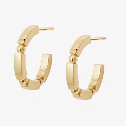 Daisy London Stacked Gold Plated Chunky Hoops EB8007_GP