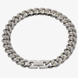 Unique Stainless Steel 21cm Matte Polished Chain Bracelet LAB-250/21CM