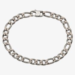Unique Stainless Steel Figaro Chain Bracelet LAB-182/21CM