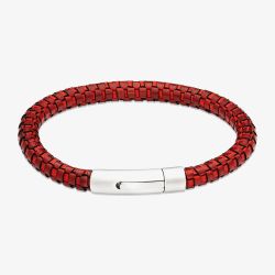 Unique Antique Red Leather Bracelet B543ARE/21CM