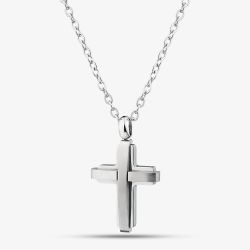 Unique Stainless Steel Cross Pendant AN-143/50CM