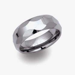 Unique Tungsten Carbide 8mm Bevelled Edge Ring TUR-4