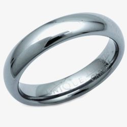 Unique Mens Tungsten Carbide Polished 5mm Ring TUR-21