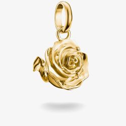 THOMAS SABO Charm Club Connect Gold Plated Rose Blossom Charm CC1263-413-39