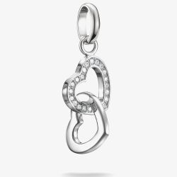 THOMAS SABO Charm Club Connect Intwined Hearts Charm CC1201-051-14