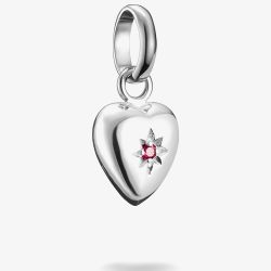 THOMAS SABO Charm Club Connect Red Cubic Zirconia Heart Charm CC1234-011-10