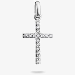 THOMAS SABO Charm Club Connect Silver Cubic Zirconia Cross Charm CC1203-051-14