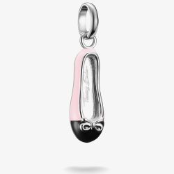 THOMAS SABO Charm Club Connect Pink Ballerina Slipper Charm CC1245-007-9