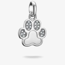 THOMAS SABO Charm Club Connect Silver Paw Print Charm CC1259-051-14