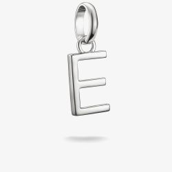 THOMAS SABO Charm Club Connect Silver Letter E Charm CC1211-001-21