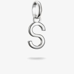 THOMAS SABO Charm Club Connect Silver Letter S Charm CC1225-001-21
