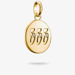 THOMAS SABO Charm Club Connect Gold Plated 555 Angel Number Charm CC1252-414-14
