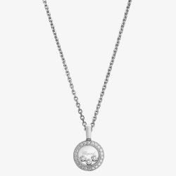 Chopard Happy Diamonds 18ct White Gold Circle Necklace 79A018-1201