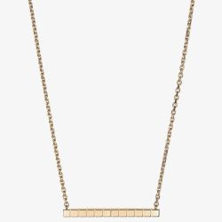 Chopard Ice Cube Pure 18ct Rose Gold Bar Necklace 817702-5001