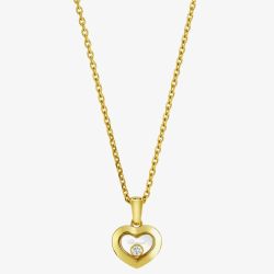 Chopard Happy Diamonds Icons 18ct Yellow Gold Heart Necklace 79A054-0001