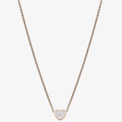 Chopard Ladies My Happy Hearts 18ct Rose Gold Mother-Of-Pearl Necklace 81A086-5301
