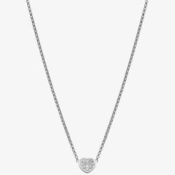 Chopard Ladies My Happy Hearts 18ct White Gold Diamond Necklace 81A086-1901
